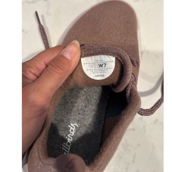 Allbirds Wool Runners Women's Running Shoes merino Wool Rose Pink l size 7 - Picture 10 of 11